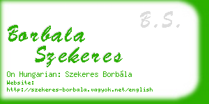 borbala szekeres business card